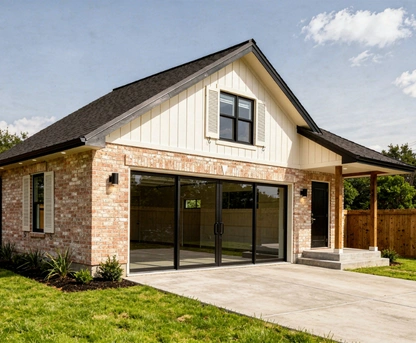 Garage conversion ADU project completed for a residential property in Dallas, Texas